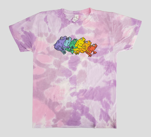 Rainbow Gay Frog Tie Dye T-Shirt