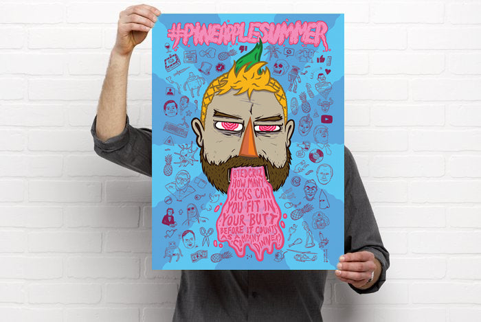 PINEAPPLE SUMMER Poster! (18X24")