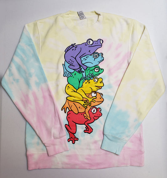 Gay Frog Pile Crewneck Sweatshirt